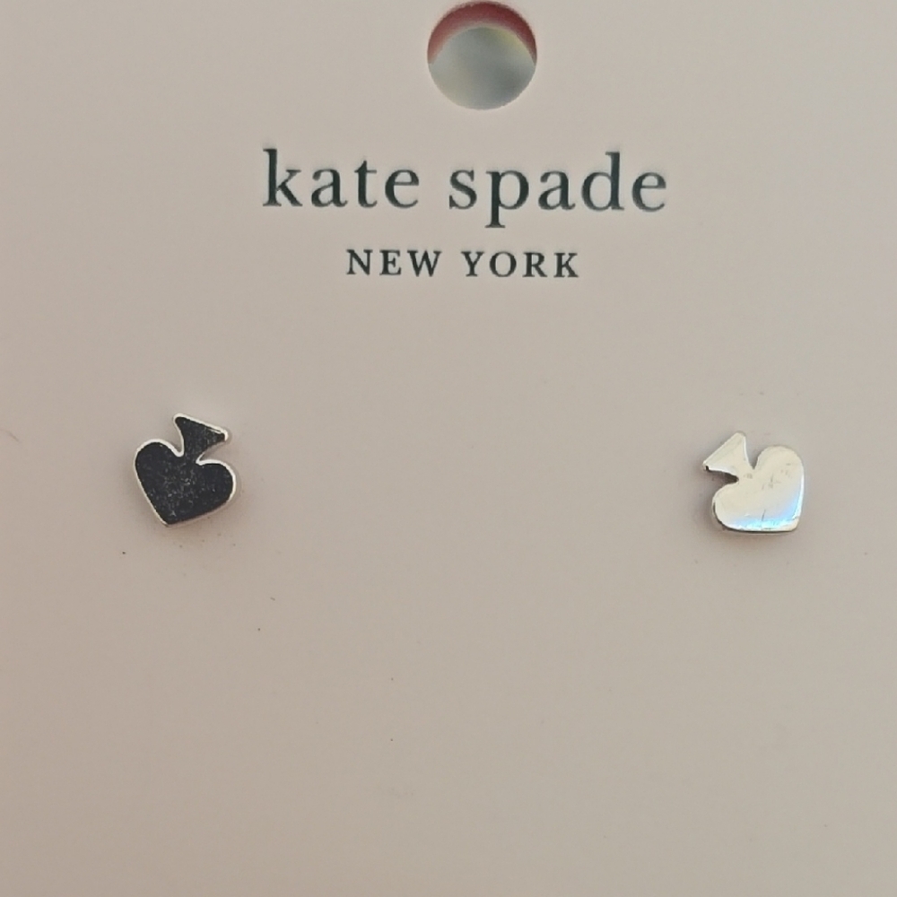 Kate Spade Silver Heart and Arrow Studs